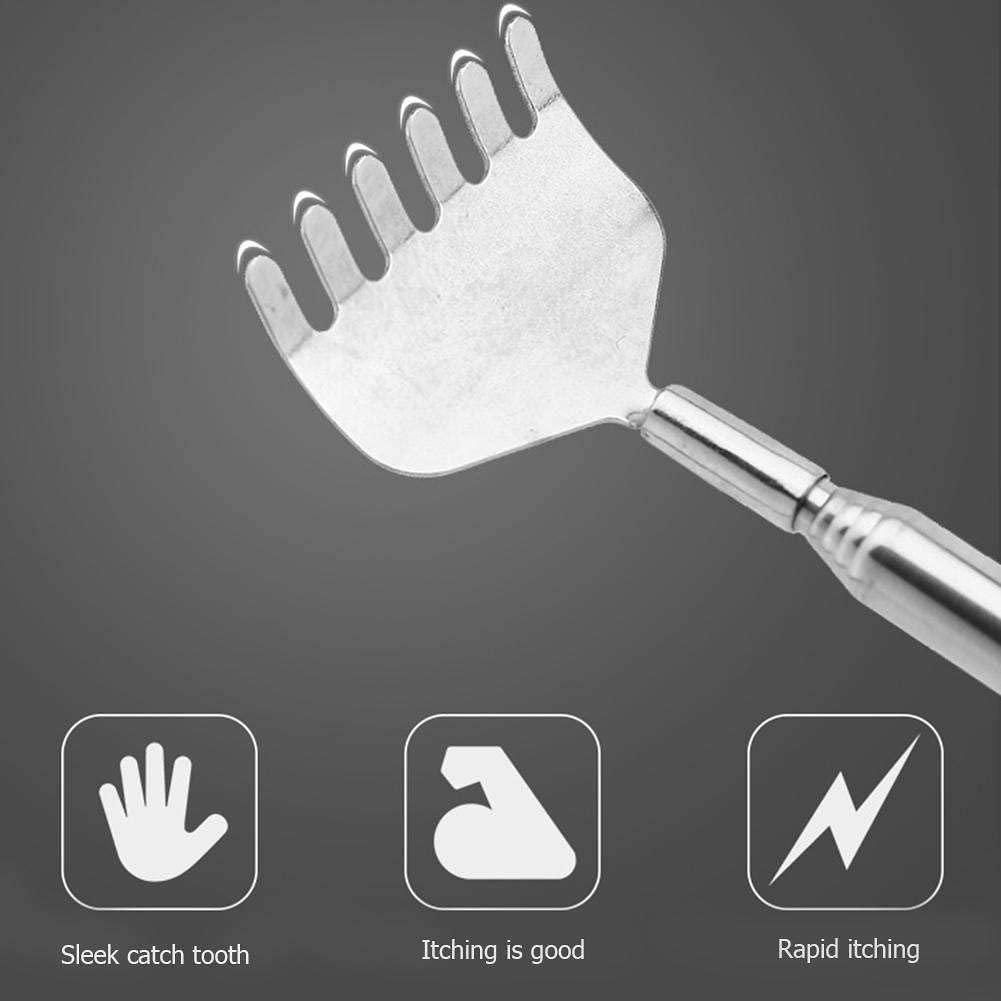 Manual Massage Scratcher Stainless Steel Extendable Telescopic Back for Body Accupressure